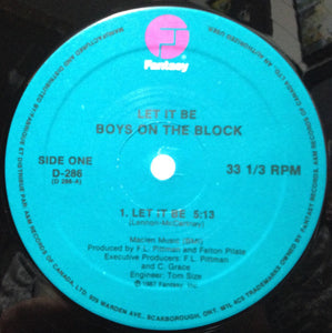 Boys On The Block-Let It Be 12" Single (Sealed)
